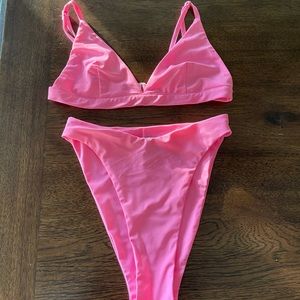 Princess Polly Neon Pink Bikini Set